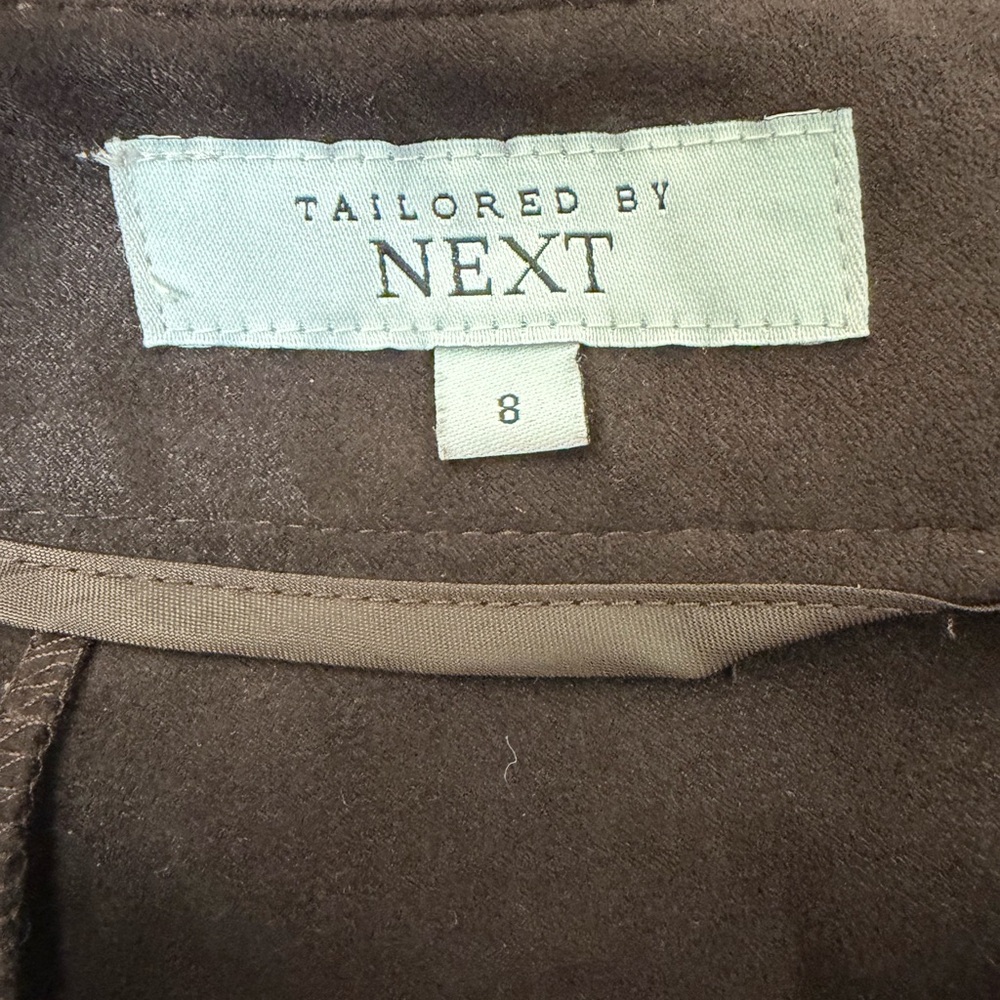 Next Chocolate Brown Suede Two-Piece Skirt Set - Picture 10 of 16